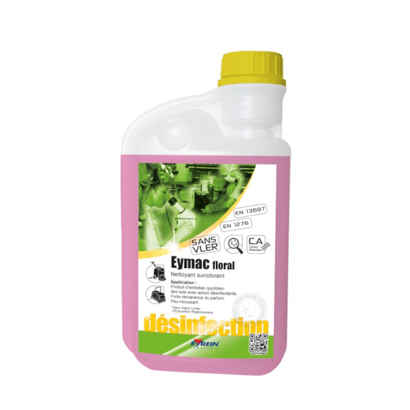 EYMAC FLORAL - Bidon doseur 1 L - Nettoyant surodorant entretien et dsinfectant